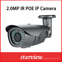 2.0MP IP Poe IR imperméable à l&#39;eau CCTV Network Security Bullet Camera (WH8)